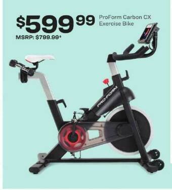 Academy Proform Carbon Cx Exercise Bike offer