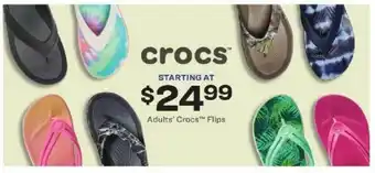 Academy Adults' Crocs Flips offer