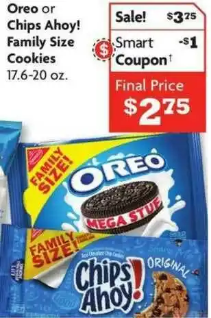 Food 4 Less Oreo Or Chips Ahoy! Family Size Cookies offer