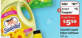 Food 4 Less Suavitel Liquid Fabric Softener offer