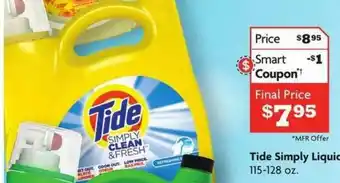 Food 4 Less Tide Simply Liquid offer