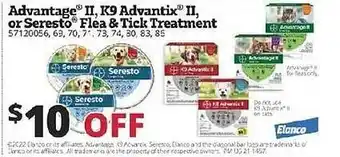 Rural King Advantage Ii K9 Advantix Ii Or Seresto Flea & Tick Treatment offer
