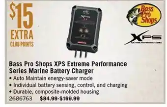 Bass Pro Bass Pro Shops Xps Extreme Performance Series Marine Battery Charger offer