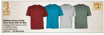 Bass Pro Redhead Henley Pocket Short-sleeve Shirt For Men offer