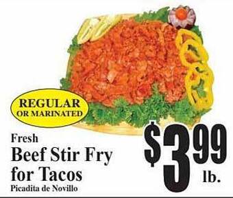 Baja Ranch Beef Stir Fry For Tacos offer
