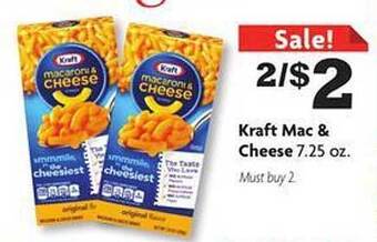 Family Dollar Kraft Mac & Cheese offer
