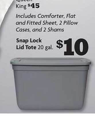 Family Dollar Snap Lock Lid Tote offer