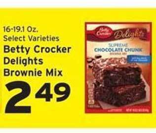 Hannaford Betty Crocker Delights Brownie Mix offer