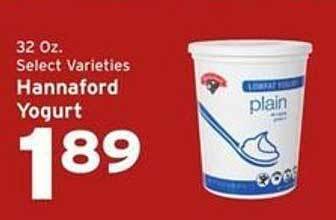 Hannaford Hannaford Yogurt offer