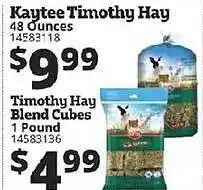 Rural King Kaytee Timothy Hay Timothy Hay Blend Cubes offer