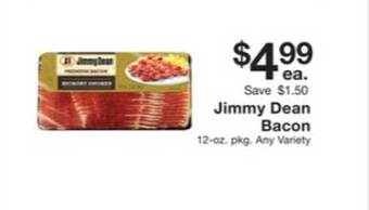 Fairway Store Market Jimmy Dean Bacon offer