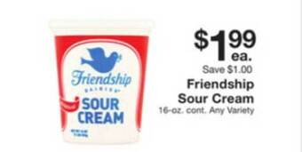 Fairway Store Market Friendship Sour Cream offer