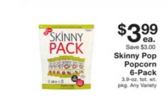 Fairway Store Market Skinny Pop Popcorn 6-pack offer