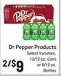 Foodarama Dr Pepper Products offer