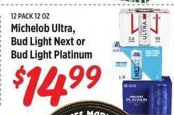 Rouses Michelob Ultra, Bud Light Next Or Bud Light Platinum offer