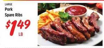 Rouses Large Pork Spare Ribs offer