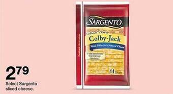 Target Select Sargento Sliced Cheese offer