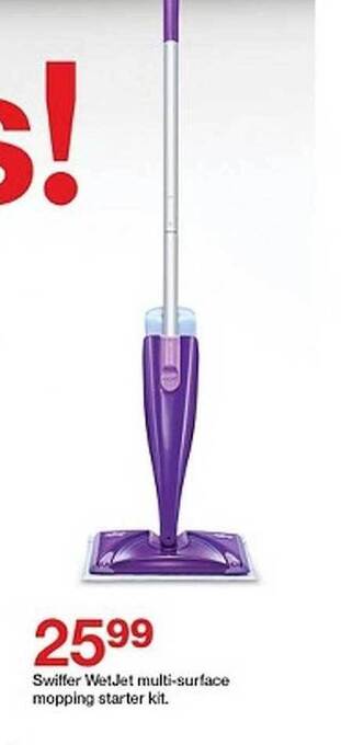 Target Swiffer Wetjet Multi-surface Mopping Starter Kit offer