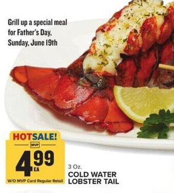 Food Lion Cold Water Lobster Tail 3 Oz. offer