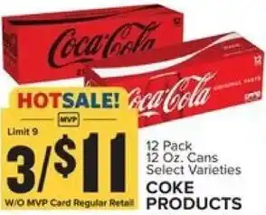 Food Lion Coke Products 12 oz. offer