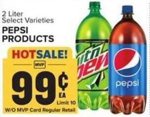 Food Lion Pepsi Products 2 liter offer