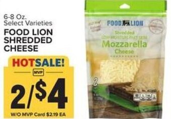 Food Lion Food Lion Shredded Cheese 6-8 oz. offer
