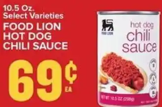 Food Lion Food Lion Hot Dog Chili Sauce 10.5 oz. offer