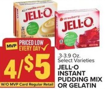 Food Lion Jell-o Instant Pudding Mix or Gelatin .3-3.9 oz. offer