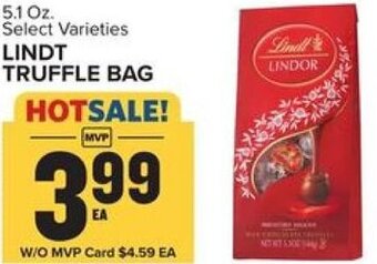 Food Lion Lindt Truffle Bag 5.1 oz. offer