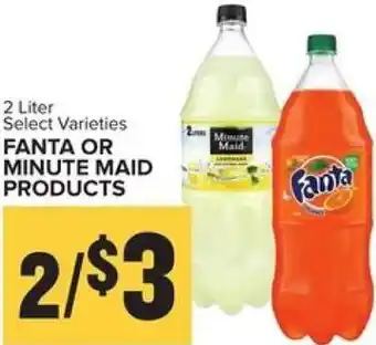 Food Lion Fanta or Minute Maid Products 2 Liter offer