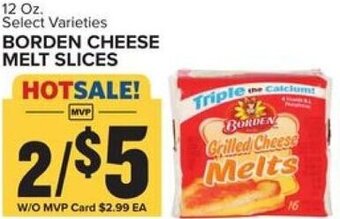Food Lion Borden Cheese Melt Slices 12 oz. offer