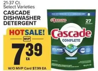 Food Lion Cascade Dishwasher Detergent 21-37 ct. offer