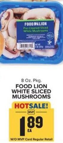 Food Lion Food Lion White Sliced Mushrooms offer