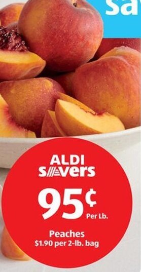 Aldi Peaches offer