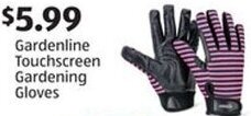 Aldi Gardenline Touchscreen Gardening Gloves offer