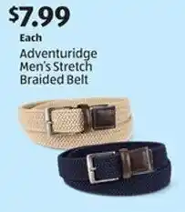 Aldi Adventuridge Men's Stretch Braided Belt offer