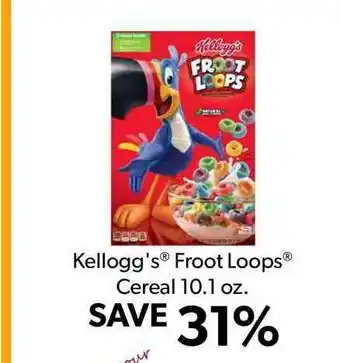 Commissary Kellogg's Froot Loops Cereal 10.1 Oz. offer
