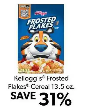 Commissary Kellogg's Frosted Flakes Cereal 13.5 Oz. offer