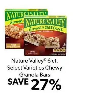 Commissary Nature Valley 6 Ct. Select Varieties Chewy Granola Bars offer