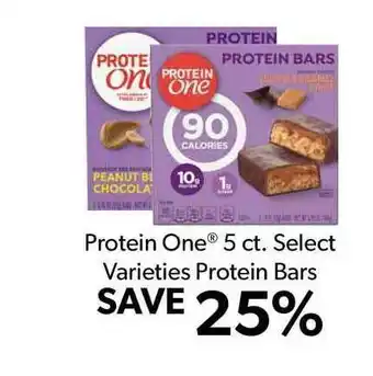 Commissary Protein One 5 Ct. Select Varieties Protein Bars offer