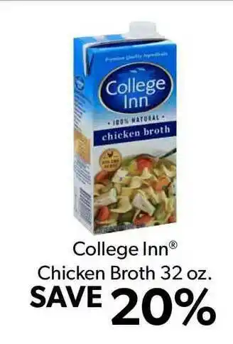 Commissary College Inn Chicken Broth 32 Oz. offer