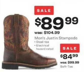 Academy Men's Justin Stampede offer