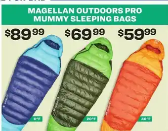Academy Magellan Outdoors Pro Mummy Sleeping Bags offer