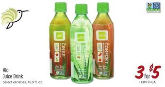 Sprouts Farmers Market Alo Juice Drink offer