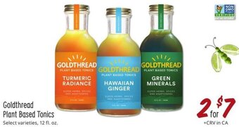 Sprouts Farmers Market Goldthread Plant Based Tonics offer