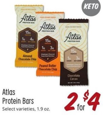 Sprouts Farmers Market Atlas Protein Bars offer