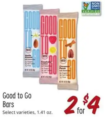 Sprouts Farmers Market Good To Go Bars offer