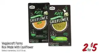 Sprouts Farmers Market Veggiecraft Farms Rice Made With Cauliflower offer