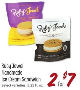 Sprouts Farmers Market Ruby Jewel Handmade Ice Cream Sandwich offer
