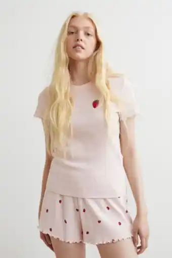 Pajama top and shorts